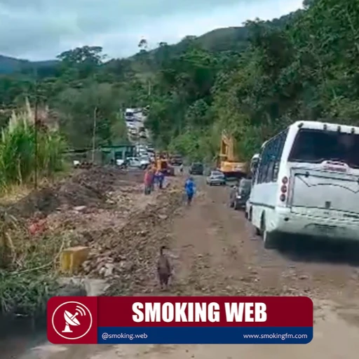 Tránsito lento en Puente de Oro por trabajos de reparación y drenaje vial